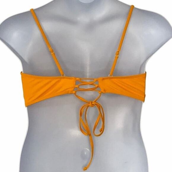 No Boundaries Dark Golden Yellow Bikini Top XL – Full Coverage, Adjustable - Picture 3 of 16
